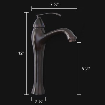 Upgrading your bathroom is easy with our Oil Rubbed Bronze Vessel Sink Faucet. The classic spout and stunning finish makes this design both functional and a classy addition to any home.